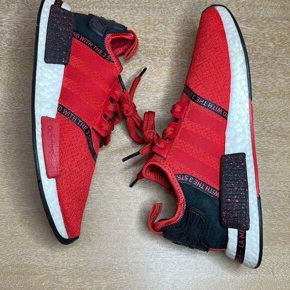 Adidas NMD R1 Speckle Pack Scarlet Black - Picture 7 of 8